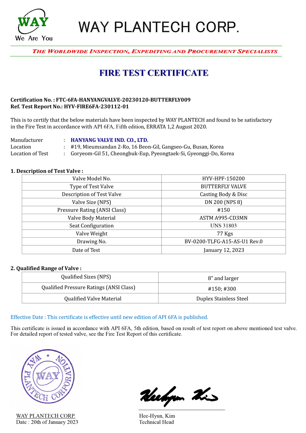 certification