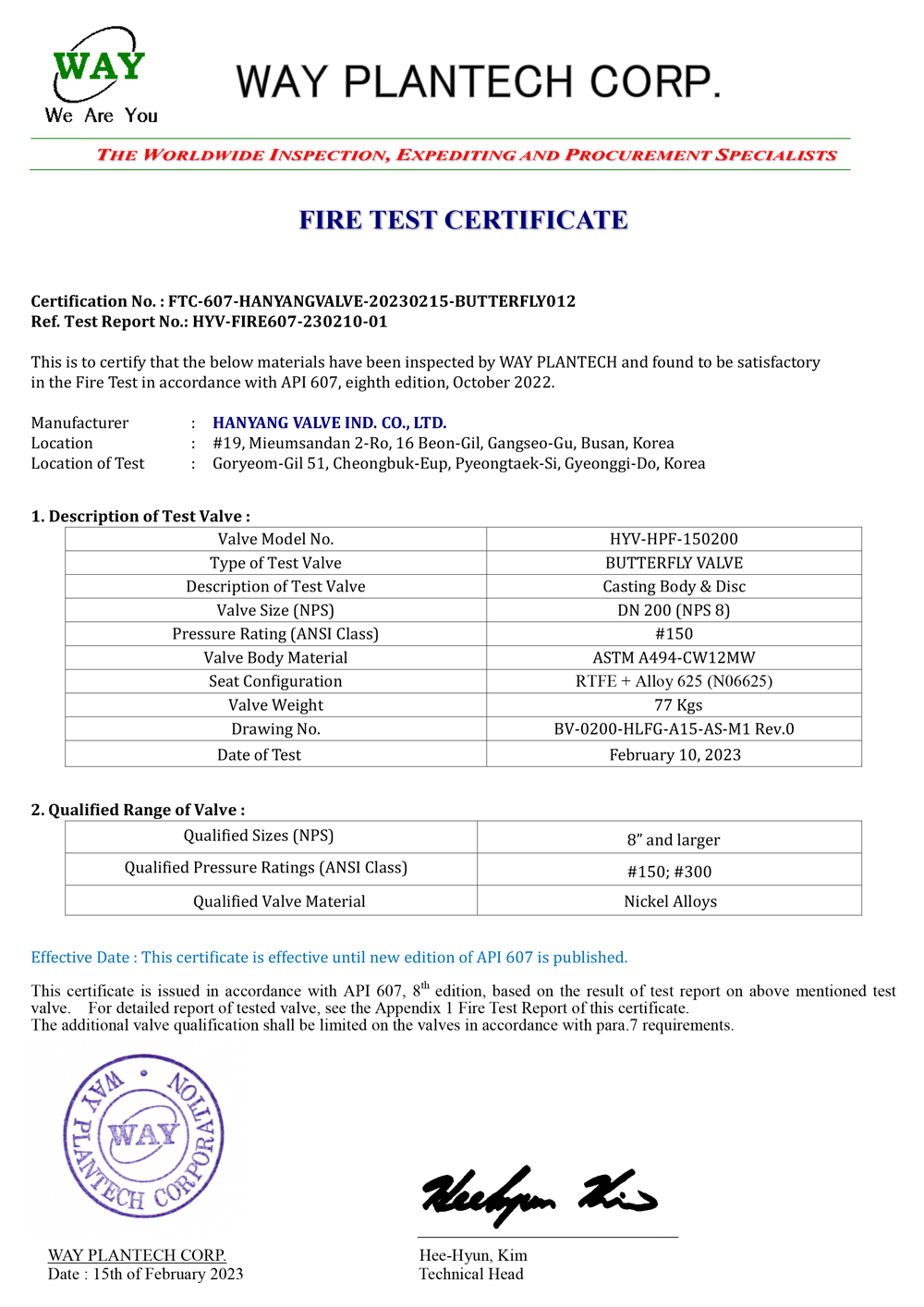certification